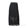 Vintage Mesh Lace Pleated Skirt